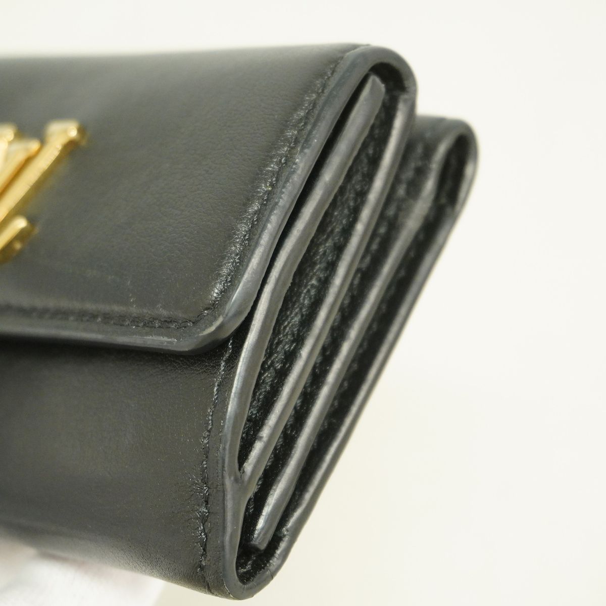 Louis Vuitton Trifold Wallet LV Blue M Mini M Black — view 7