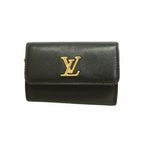 Louis Vuitton Trifold Wallet LV Blue M Mini M Black