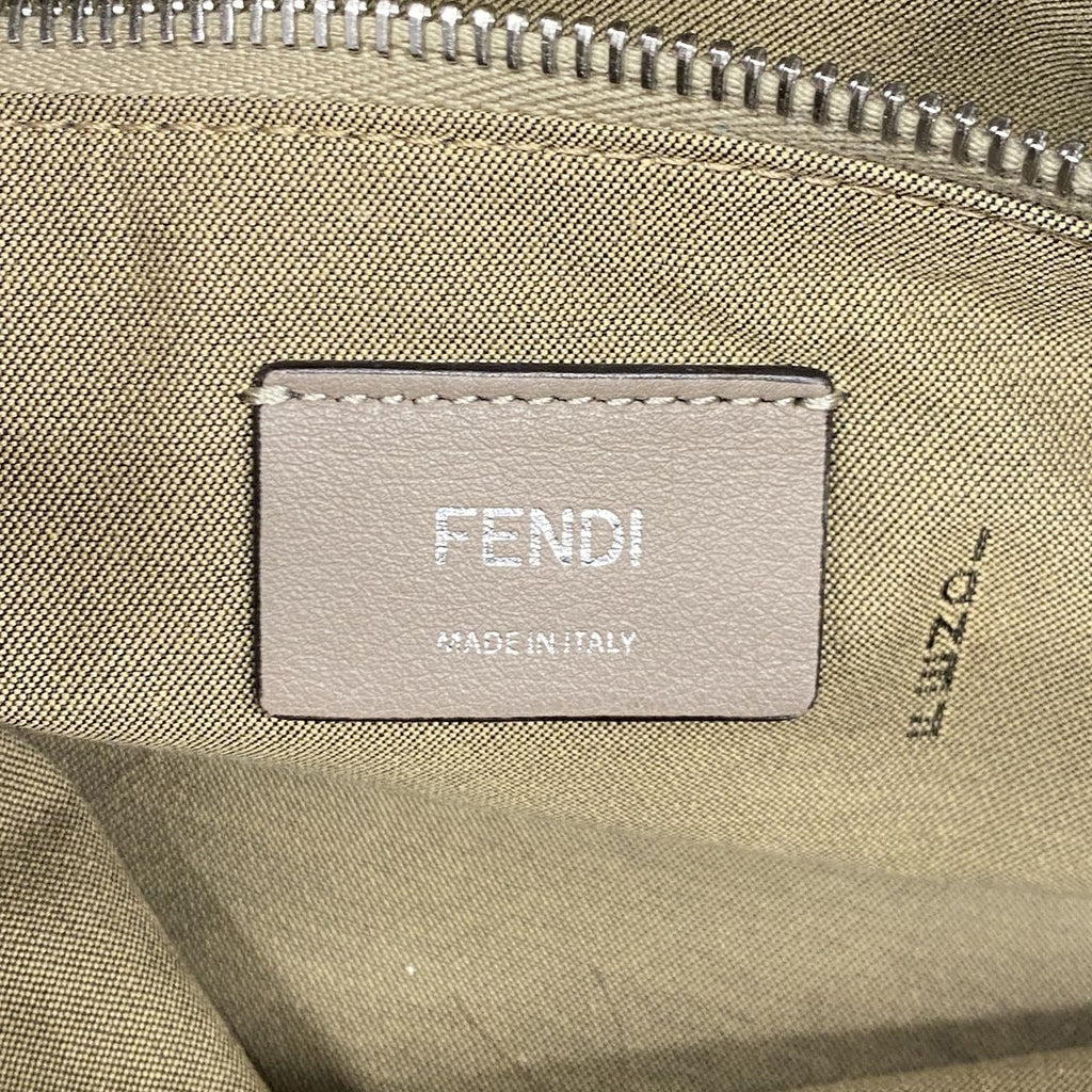 Fendi Handbag by the Way Leather Beige Silver 2-Way Bag — view 5