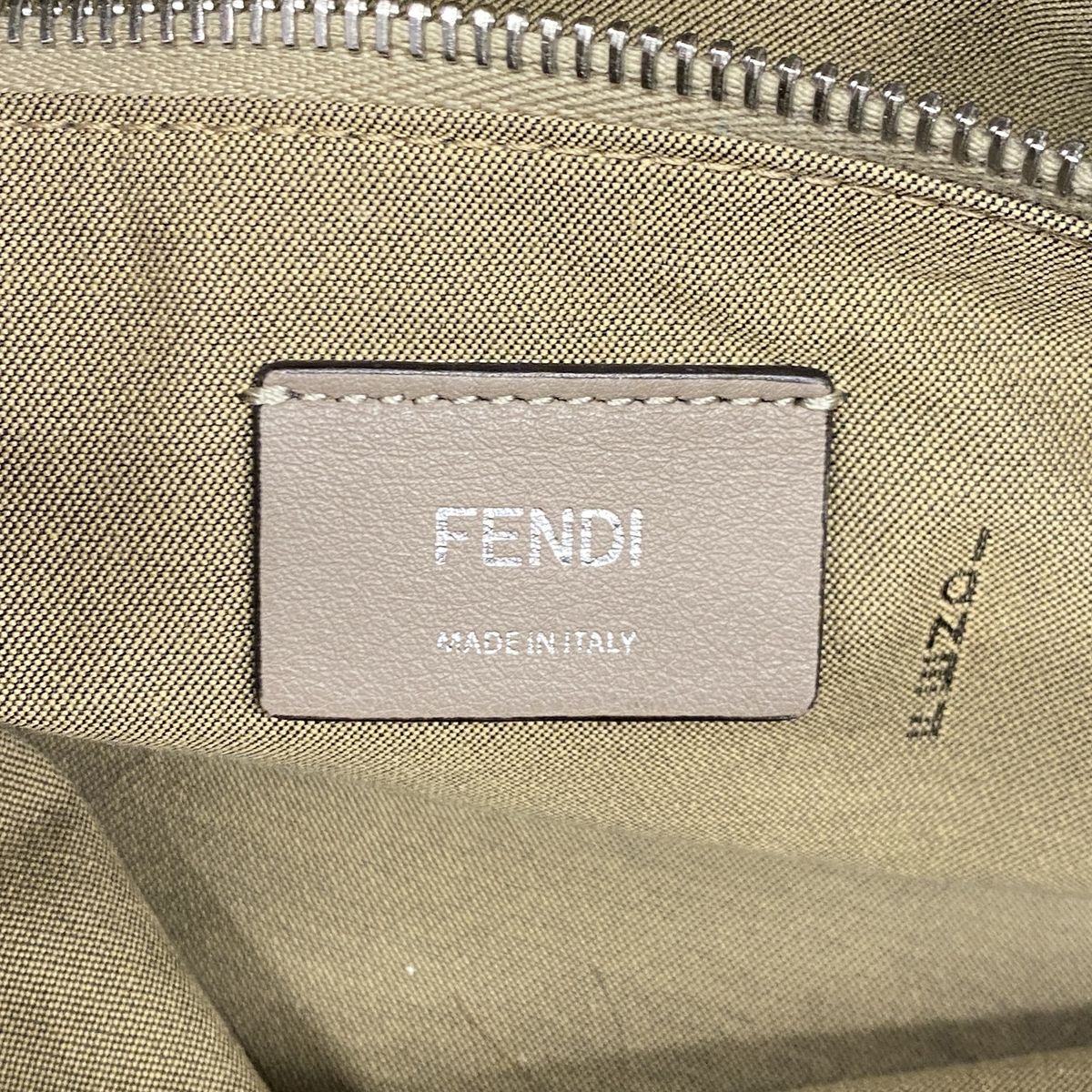 Fendi Handbag by the Way Leather Beige Silver 2-Way Bag — view 5
