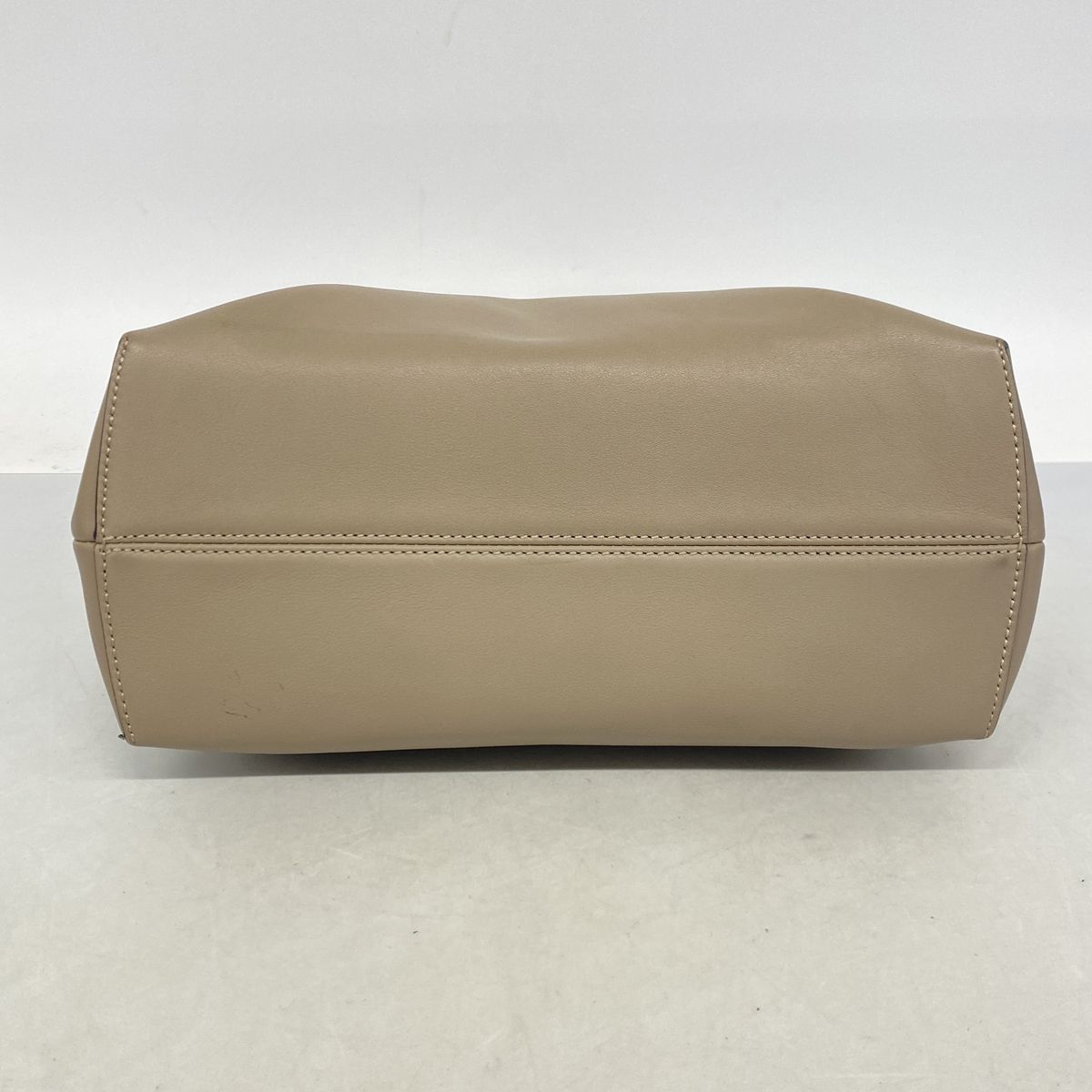 Fendi Handbag by the Way Leather Beige Silver 2-Way Bag — view 3