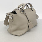 Fendi Handbag by the Way Leather Beige Silver 2-Way Bag — view 2