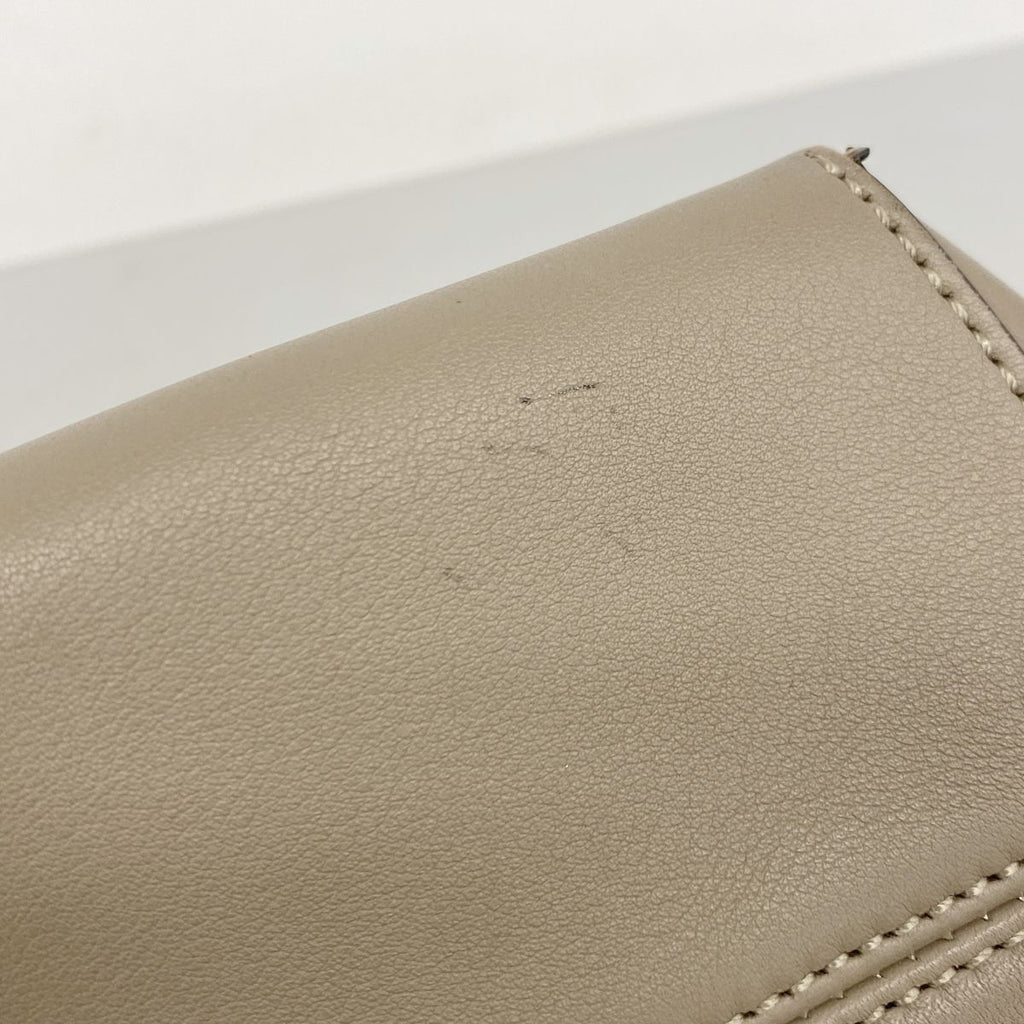 Fendi Handbag by the Way Leather Beige Silver 2-Way Bag — view 8