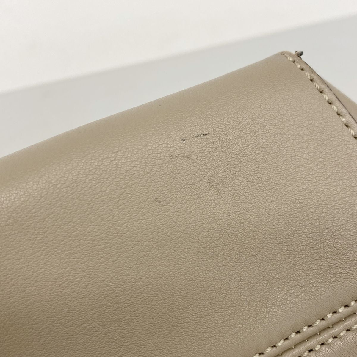 Fendi Handbag by the Way Leather Beige Silver 2-Way Bag — view 8
