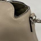 Fendi Handbag by the Way Leather Beige Silver 2-Way Bag — view 7