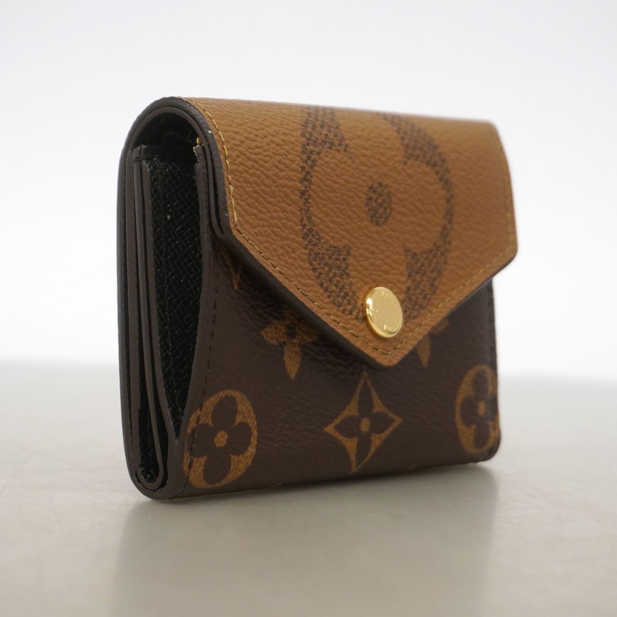 Louis Vuitton Trifold Wallet Monogram Giant Reverse Portefeuille Zoe Brown — view 2
