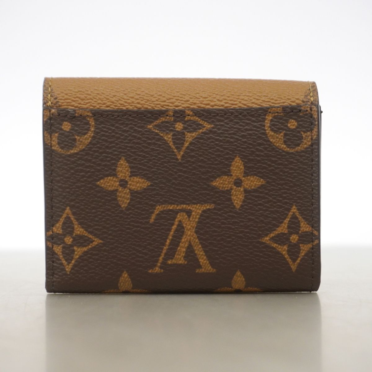 Louis Vuitton Trifold Wallet Monogram Giant Reverse Portefeuille Zoe Brown — view 8