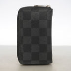 Louis Vuitton Coin Purse Damier Graphite Zippy Black Gray — view 8