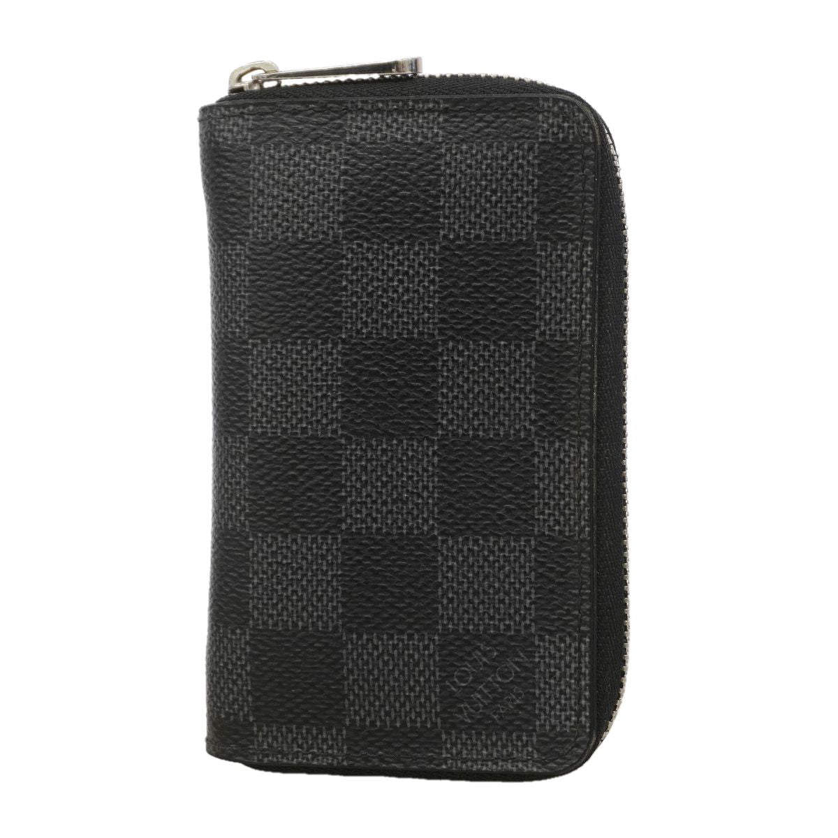 Louis Vuitton Coin Purse Damier Graphite Zippy Black Gray
