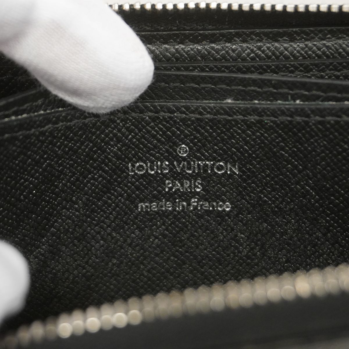 Louis Vuitton Coin Purse Damier Graphite Zippy Black Gray — view 5