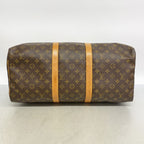 Louis Vuitton Boston Bag Monogram Keepall 50 Brown — view 3