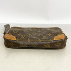 Louis Vuitton Clutch Monogram Marly Dragonne PM Brown — view 3