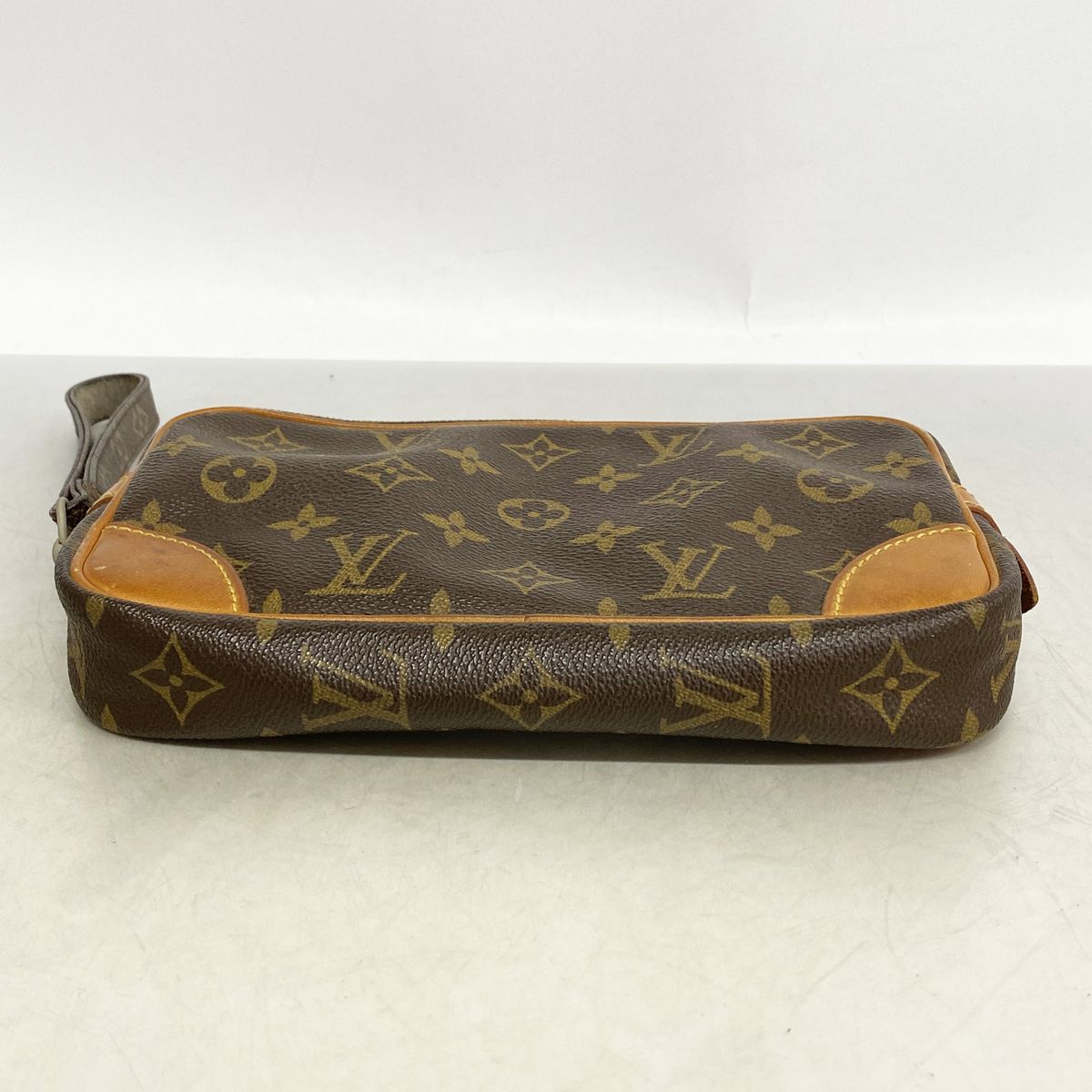 Louis Vuitton Clutch Monogram Marly Dragonne PM Brown — view 3