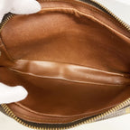 Louis Vuitton Clutch Monogram Marly Dragonne PM Brown — view 4