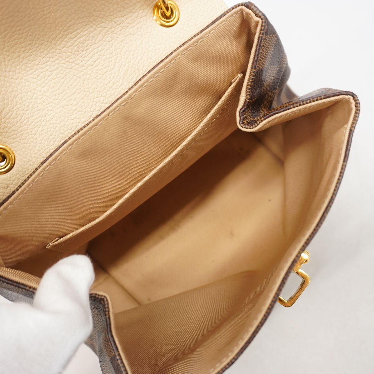 Louis Vuitton Backpack Damier Clapton Ebene Cream — view 4
