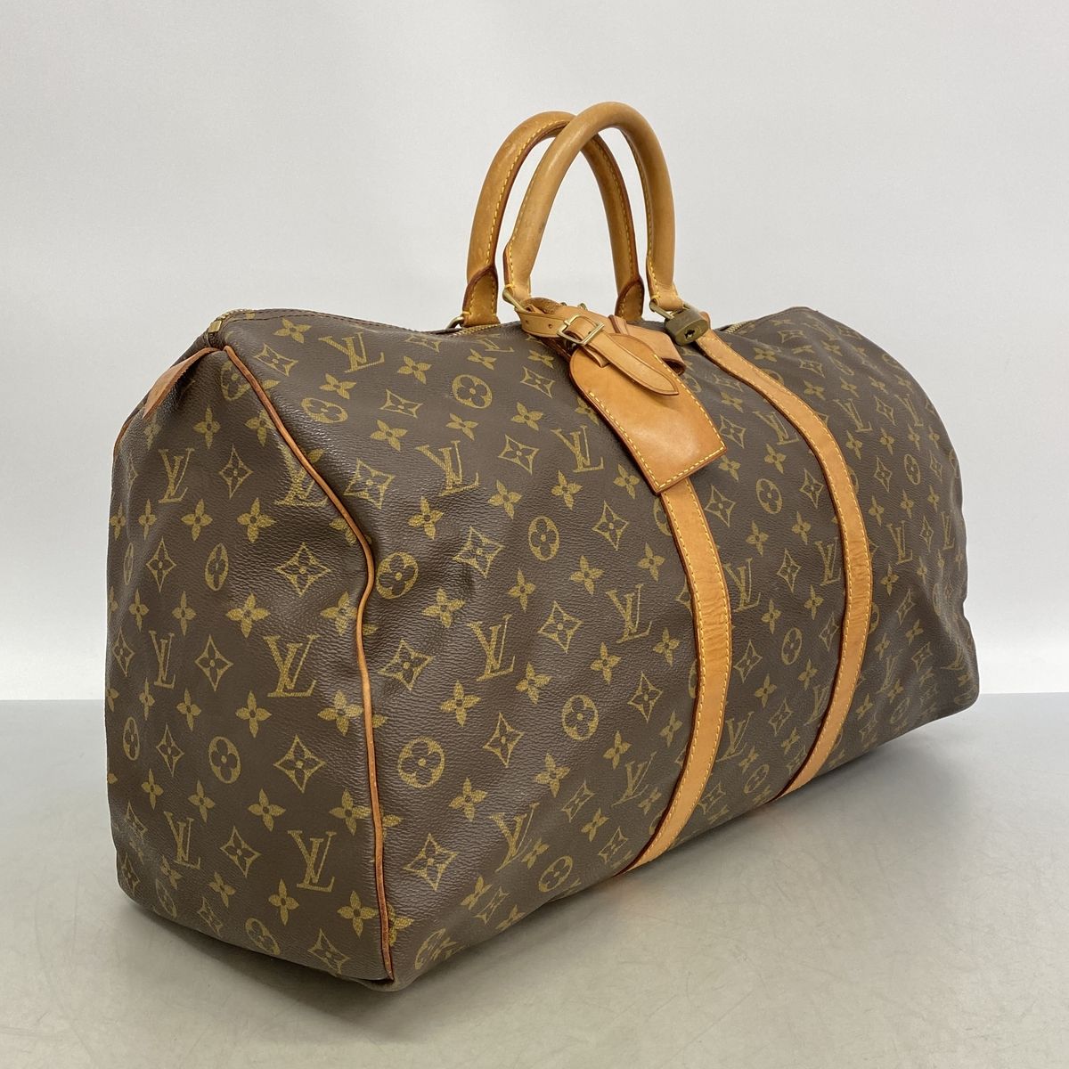 Louis Vuitton Boston Bag Monogram Keepall 50 Brown — view 2