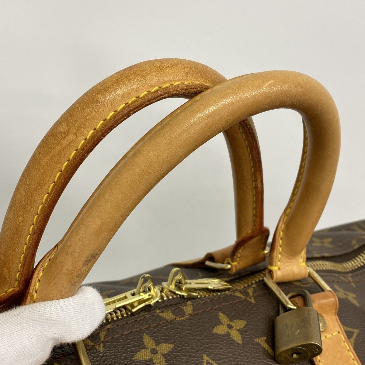 Louis Vuitton Boston Bag Monogram Keepall 50 Brown — view 8