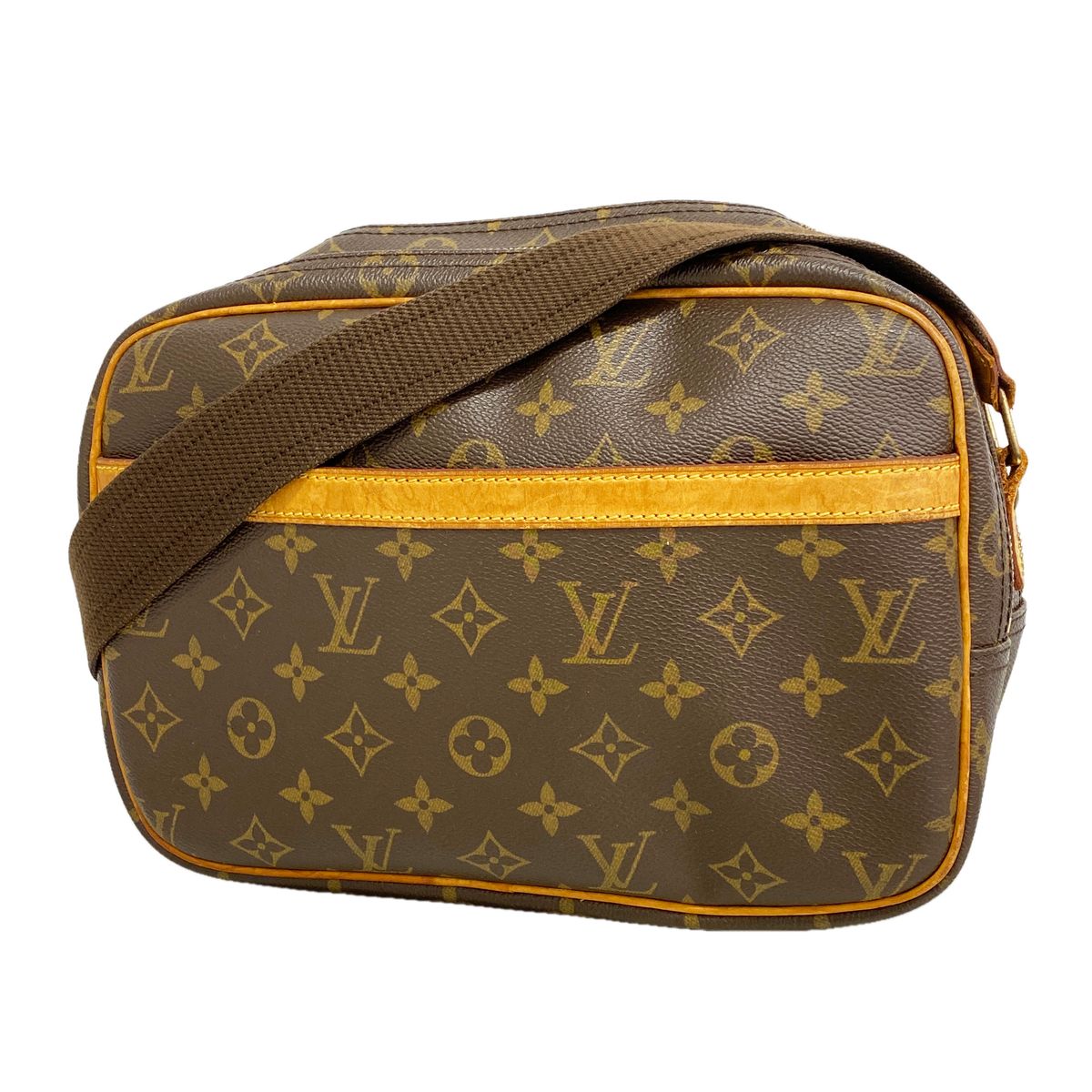 Louis Vuitton Shoulder Bag Monogram Reporter PM Brown