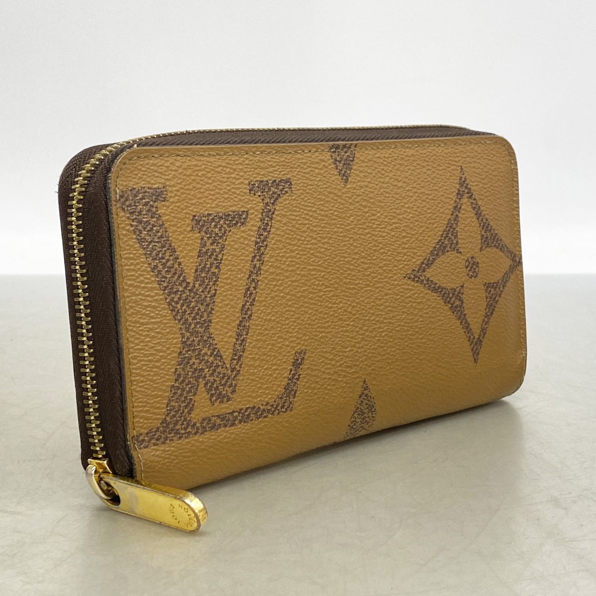 Louis Vuitton Wallet Monogram Giant Reverse Zippy Brown — view 2
