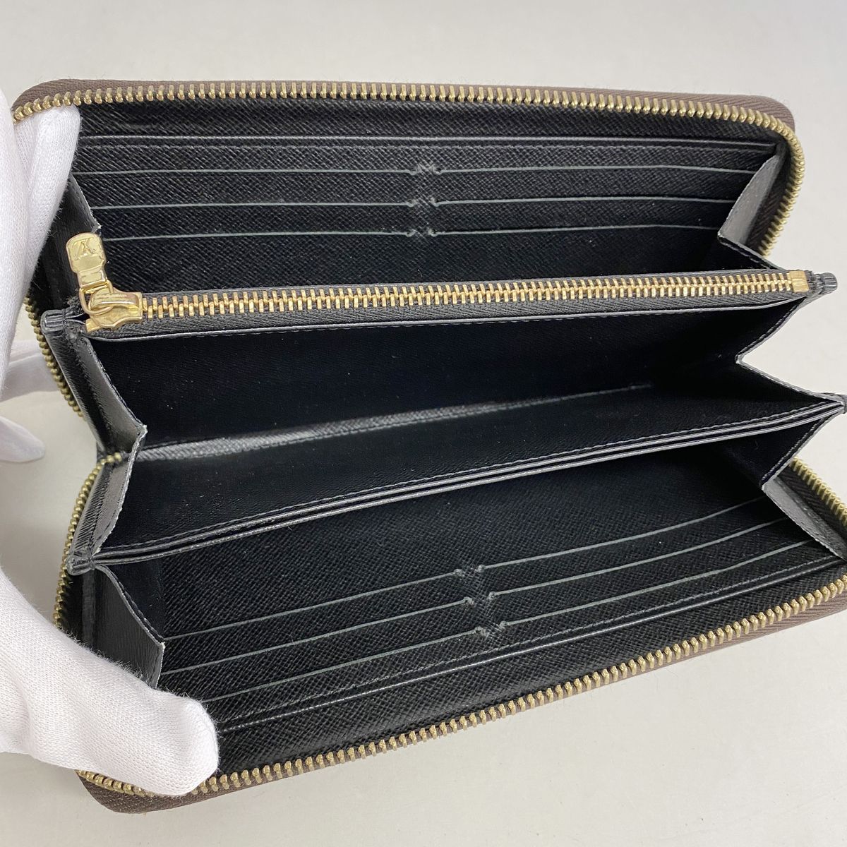 Louis Vuitton Wallet Monogram Giant Reverse Zippy Brown — view 3