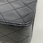 Chanel Shoulder Bag Quilted Lambskin Black Gold — view 6