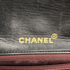 Chanel Shoulder Bag Quilted Lambskin Black Gold — view 5