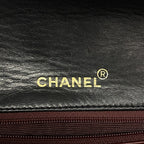 Chanel Shoulder Bag Quilted Lambskin Black Gold — view 5