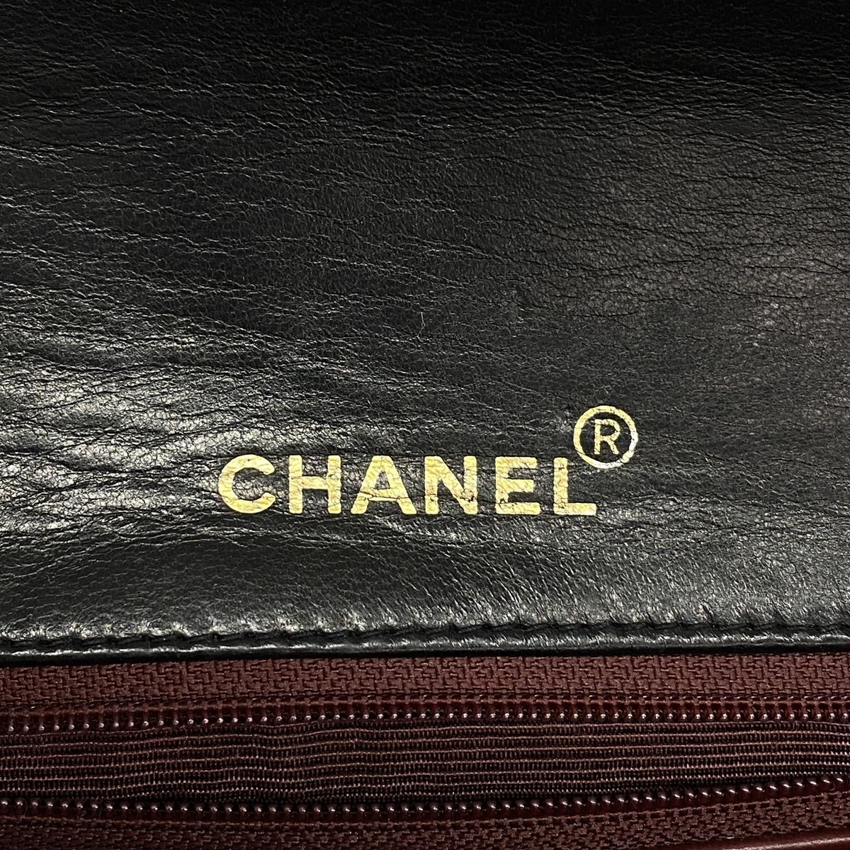 Chanel Shoulder Bag Quilted Lambskin Black Gold — view 5
