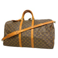 Louis Vuitton Boston Bag Monogram Keepall Bandouliere 55 Brown