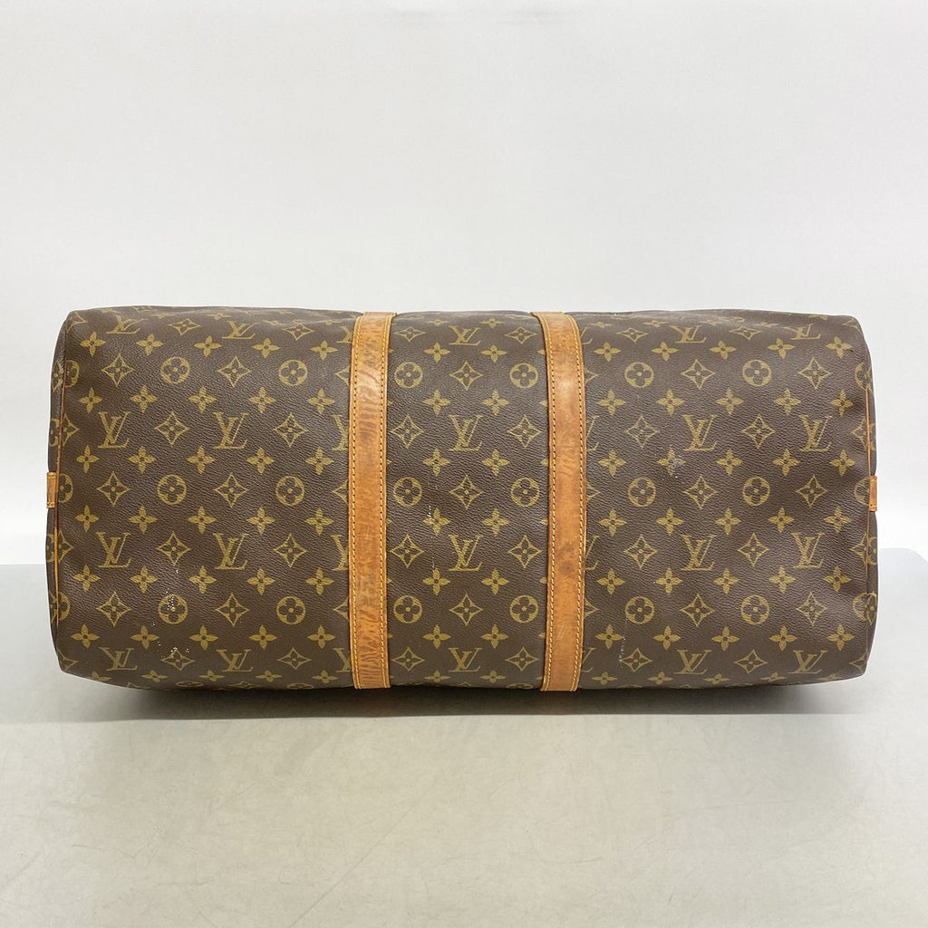 Louis Vuitton Boston Bag Monogram Keepall Bandouliere 55 Brown — view 3