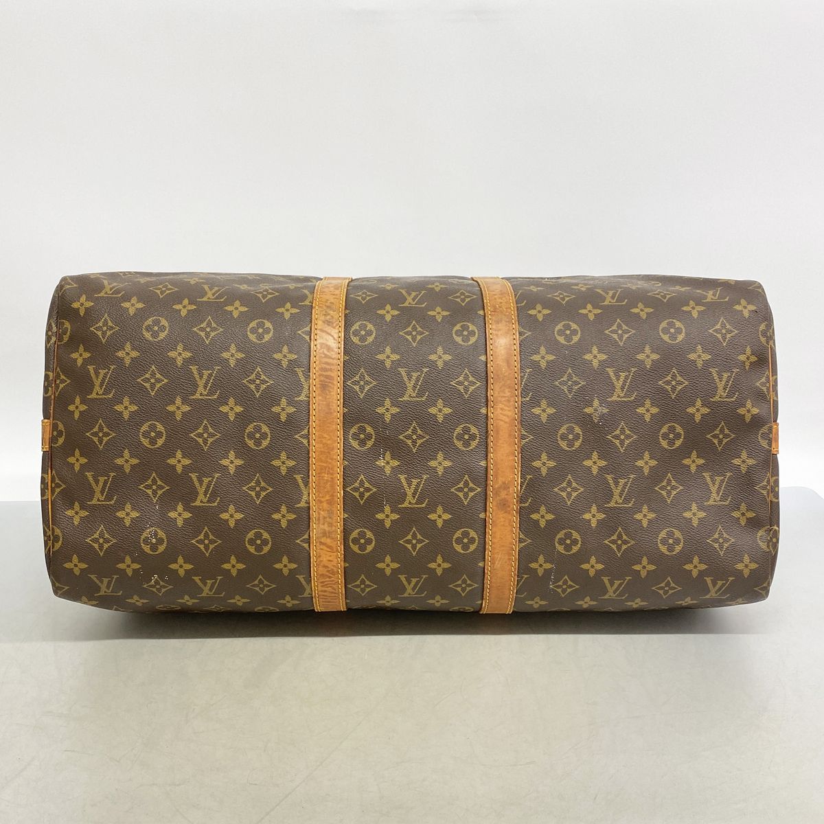 Louis Vuitton Boston Bag Monogram Keepall Bandouliere 55 Brown — view 3