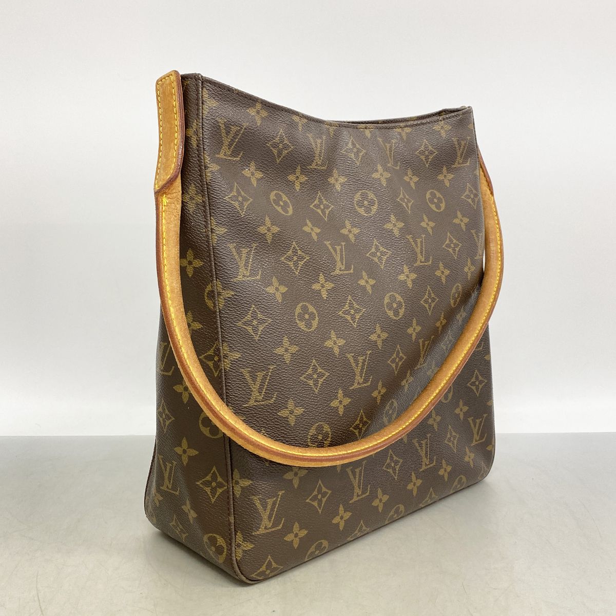Louis Vuitton Shoulder Bag Monogram Looping GM Brown — view 2