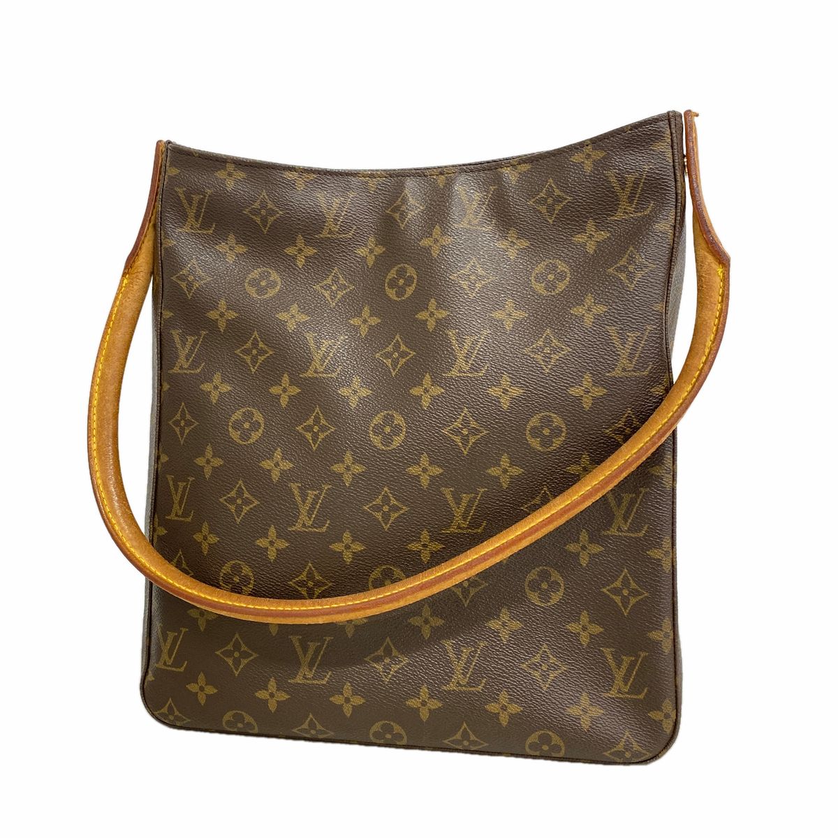 Louis Vuitton Shoulder Bag Monogram Looping GM Brown