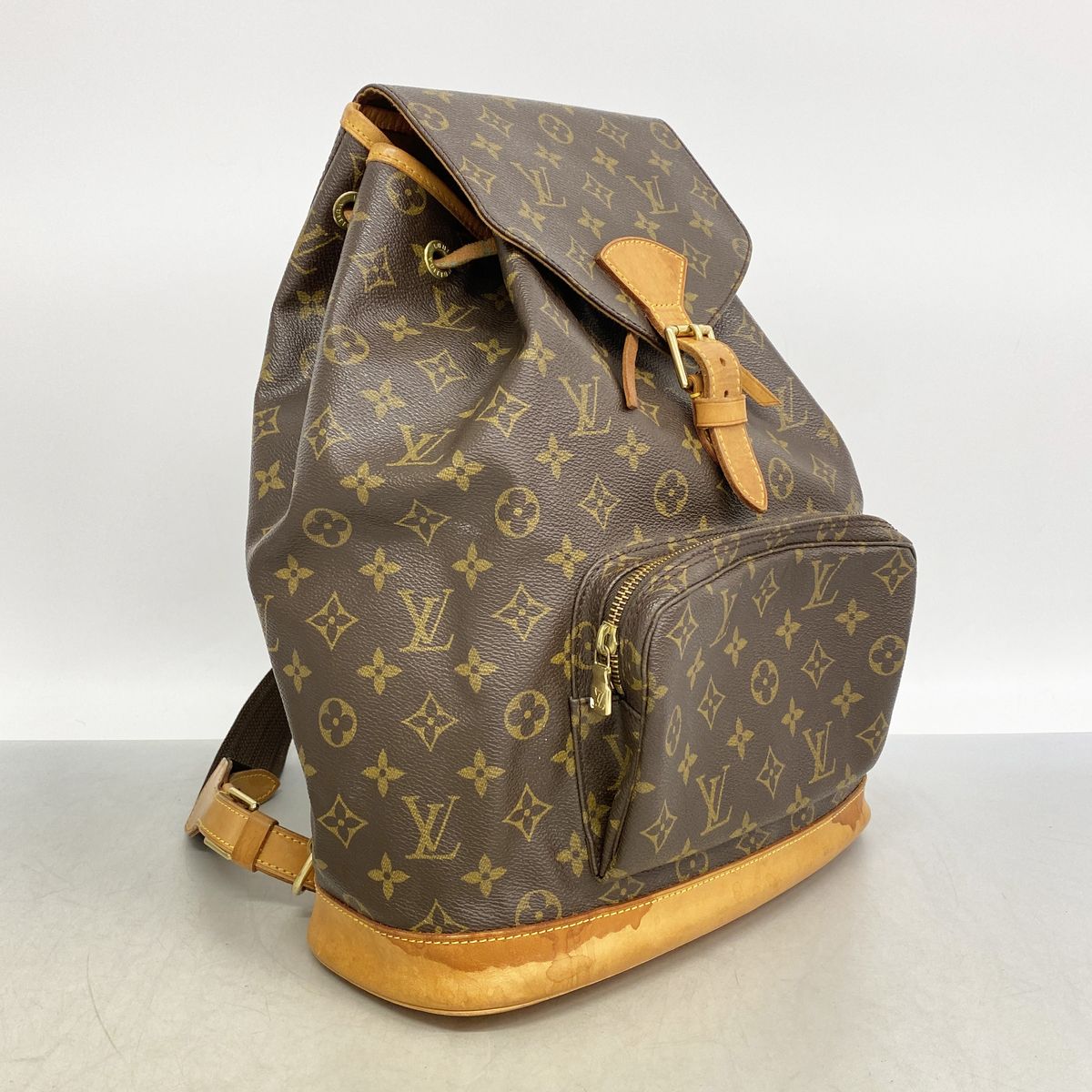 Louis Vuitton Backpack Monogram Montsouris GM Brown — view 2