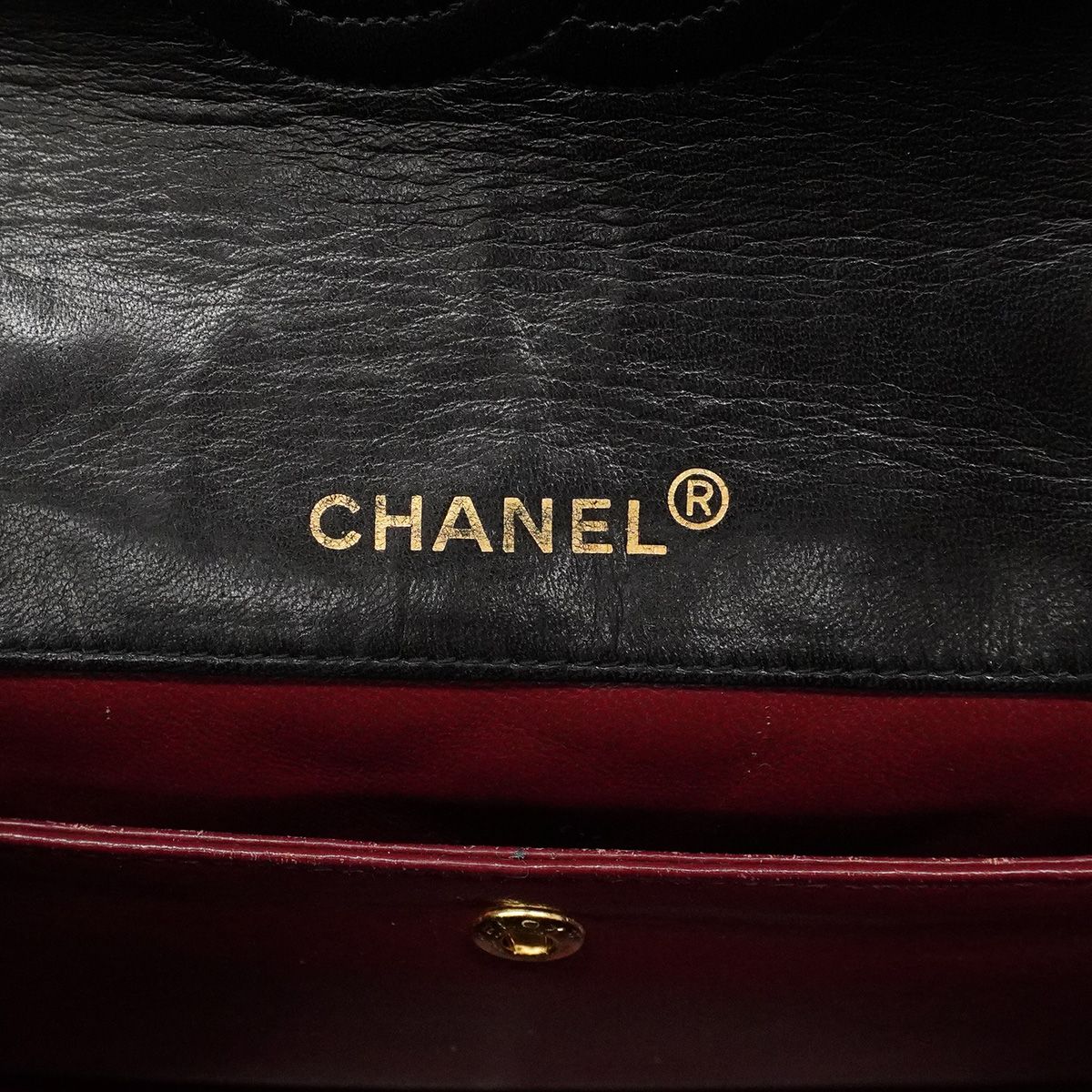 Chanel Shoulder Bag Quilted Lambskin Black Gold — view 5