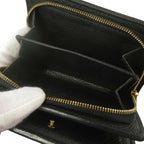 Louis Vuitton Portefeuille Clair Monogram Empreinte Noir Black Leather Mini — view 4