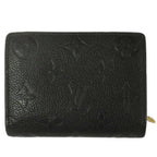 Louis Vuitton Portefeuille Clair Monogram Empreinte Noir Black Leather Mini — view 2
