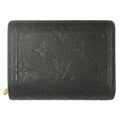 Louis Vuitton Portefeuille Clair Monogram Empreinte Noir Black Leather Mini