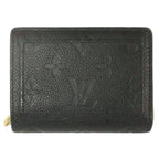 Louis Vuitton Portefeuille Clair Monogram Empreinte Noir Black Leather Mini
