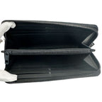 Louis Vuitton Wallet Leather Aerogram Zippy Horizontal Noir Black Zip Around — view 8