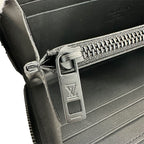 Louis Vuitton Wallet Leather Aerogram Zippy Horizontal Noir Black Zip Around — view 7