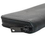 Louis Vuitton Wallet Leather Aerogram Zippy Horizontal Noir Black Zip Around — view 4