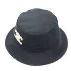 Celine Hat Cotton Triomphe Bucket Hat Black S Hat Logo Simple — view 6