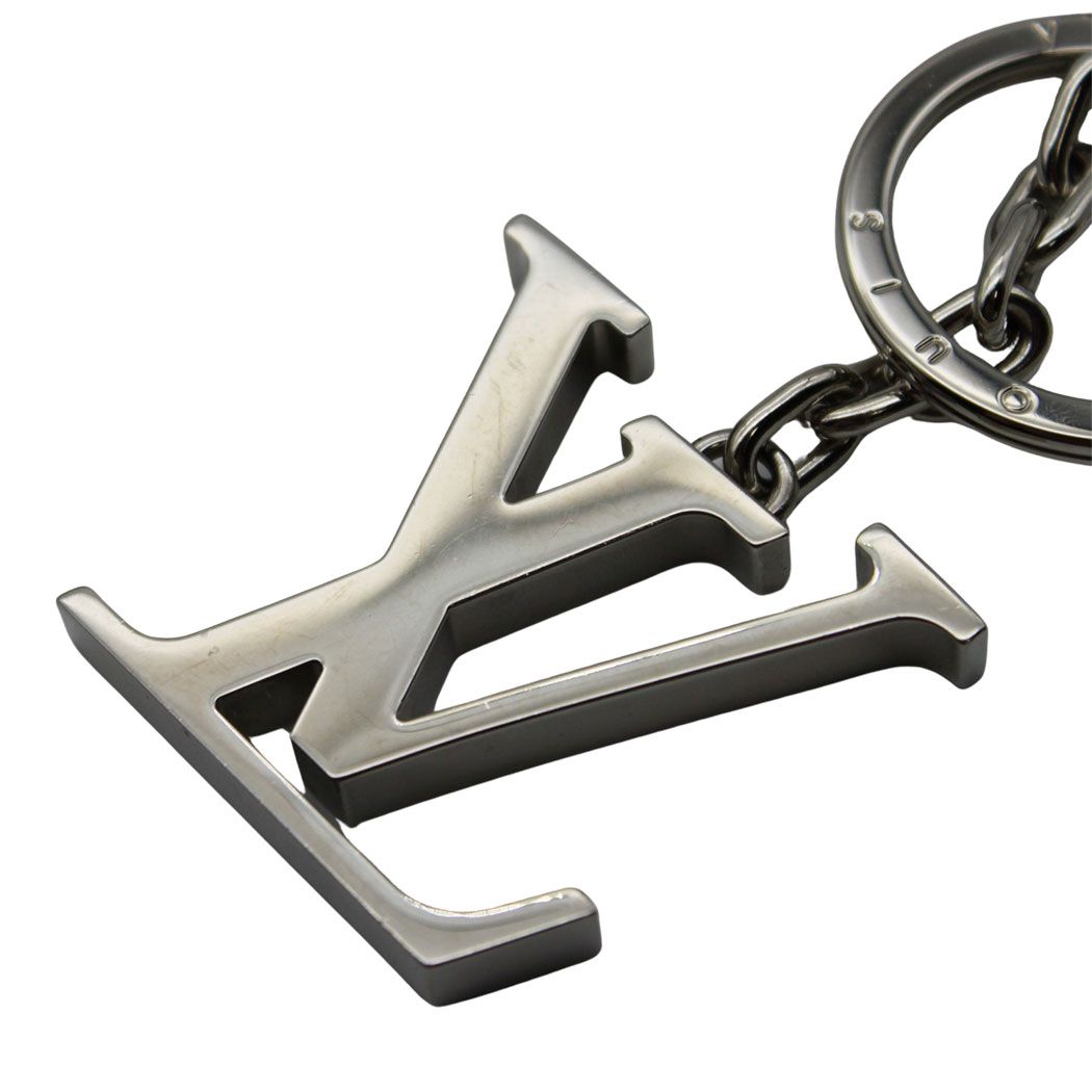 Louis Vuitton Key Holder LV Silver Bag Charm — view 5