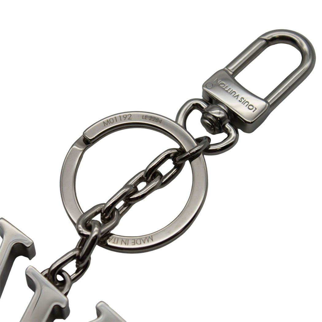 Louis Vuitton Key Holder LV Silver Bag Charm — view 4