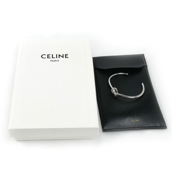 Celine Brass Knot Extra Thin Bangle C2 Bracelet — view 5