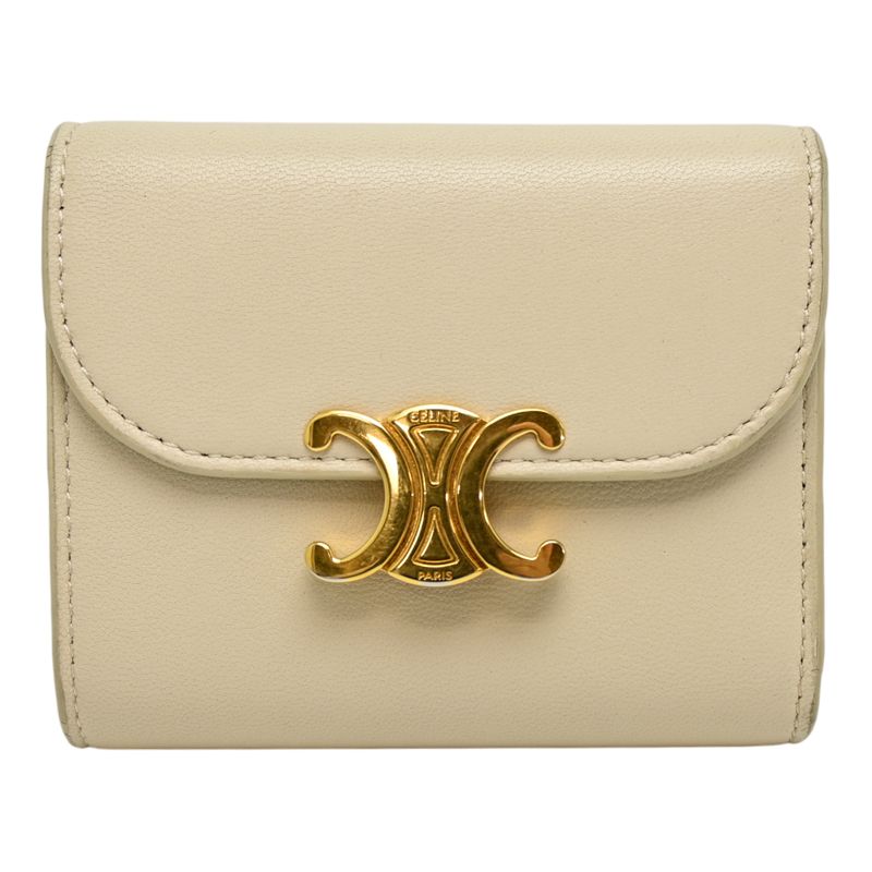 Celine Trifold Wallet Beige