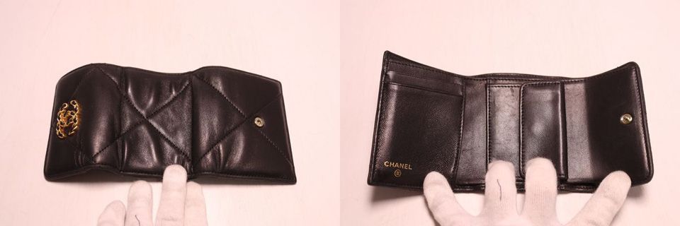 Chanel 19 Lambskin Trifold Wallet — view 4
