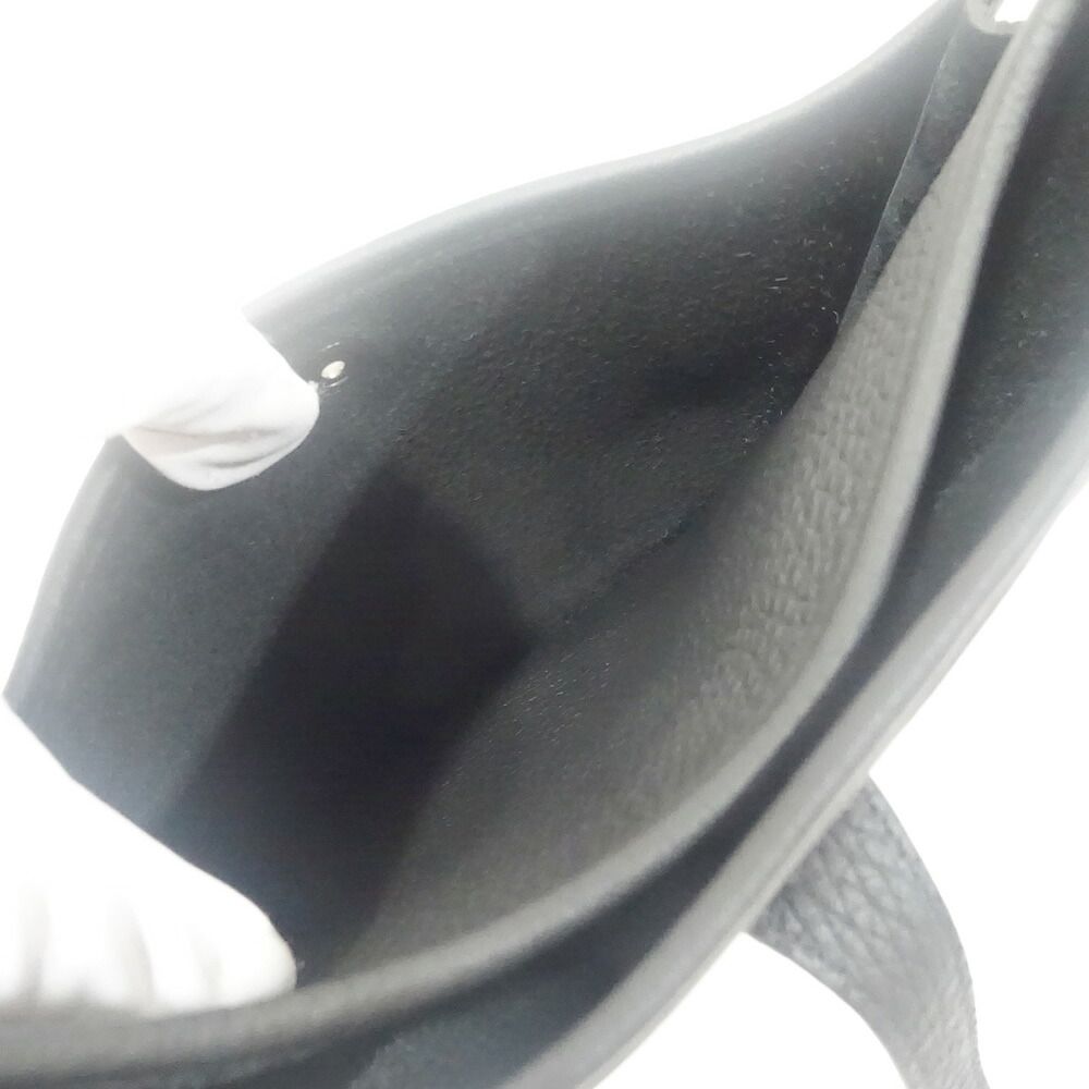 Hermes Evelyne 23 Black Taurillon Clemence Silver Shoulder Bag — view 7