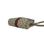 Gucci Vintage Sherry Line GG Logo Leather Shoulder Bag Brown — view 8